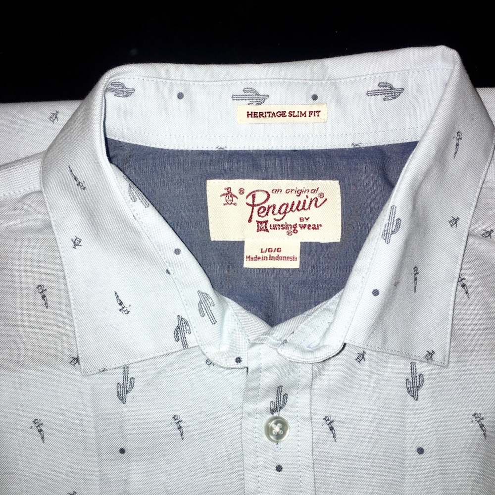 Men’s slim fit large button down shirt